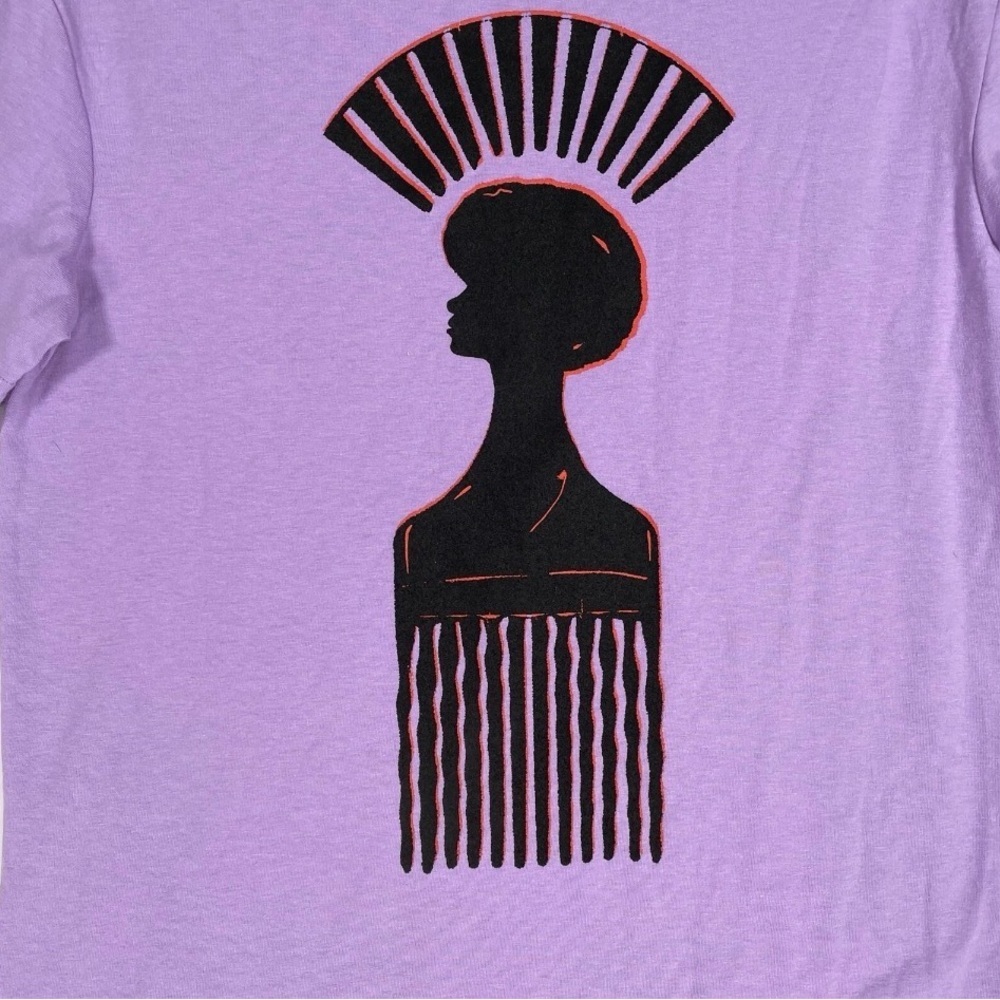 Target Black History Month Purple Artistic Graphic Tshirt Featured On TVUpshaws - Picture 4 of 8